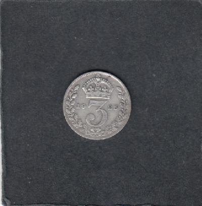 Beschrijving: 3 Pence EDWARD V